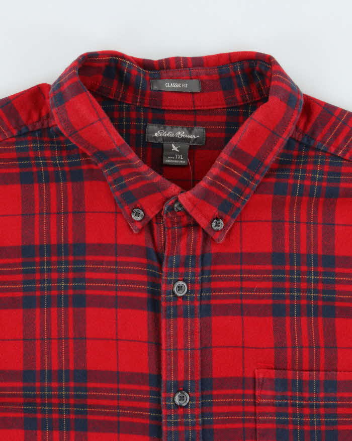Vintage Eddie Bauer Red Flannel Shirt - XL