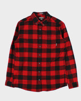 Vintage Eddie Bauer Grey Classic Fit Flannel Shirt - M