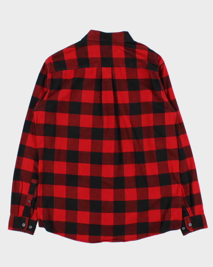 Vintage Eddie Bauer Grey Classic Fit Flannel Shirt - M