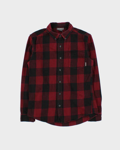 Vintage Eddie Bauer Burgundy Flannel Shirt - S