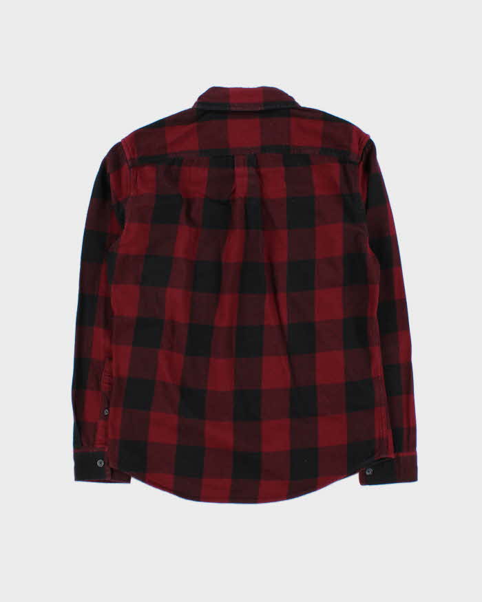 Vintage Eddie Bauer Burgundy Flannel Shirt - S