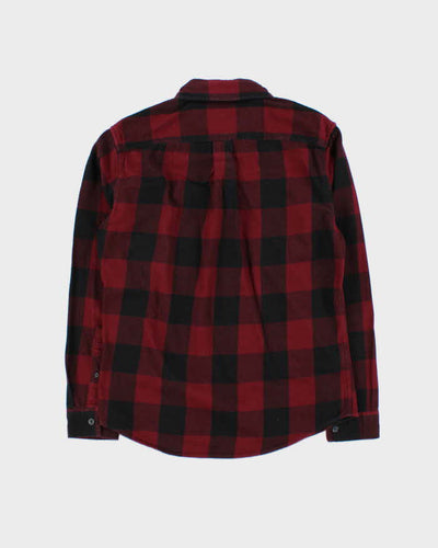 Vintage Eddie Bauer Burgundy Flannel Shirt - S