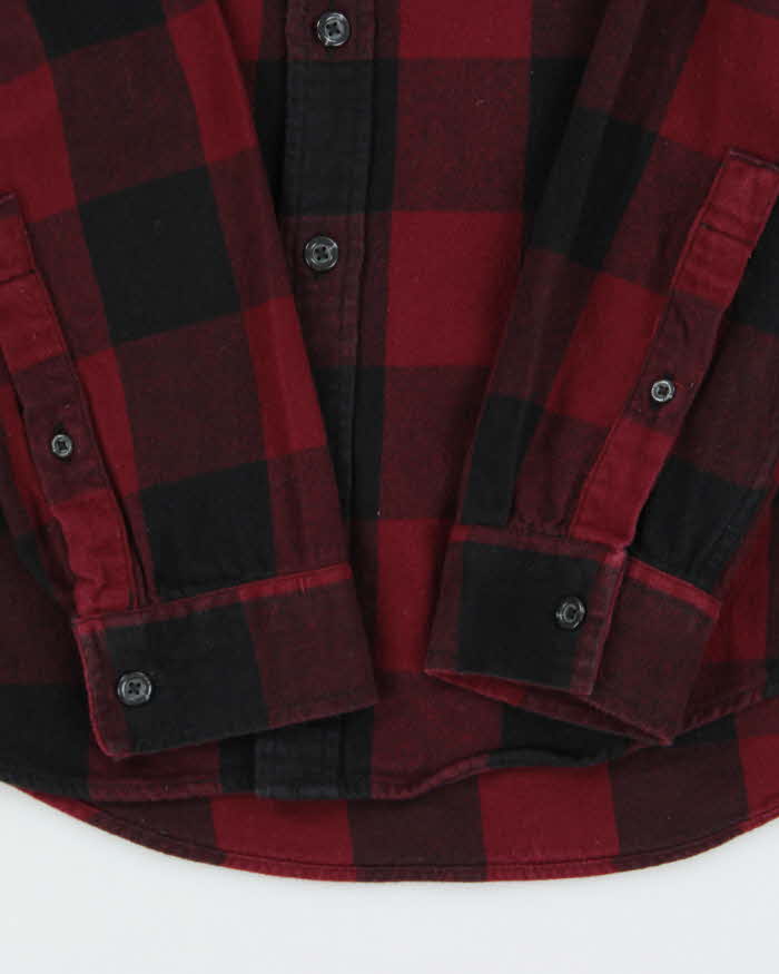 Vintage Eddie Bauer Burgundy Flannel Shirt - S
