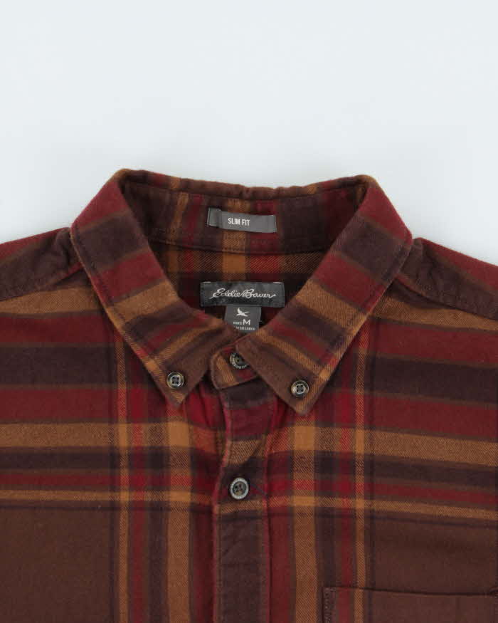 Vintage Eddie Bauer Slim Fit Flannel Shirt - M