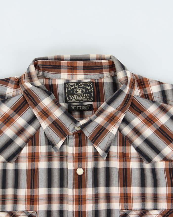 Vintage 00s Lucky Brand Long-Sleeve Western Shirt - XL