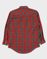 Vintage 90s Wrangler Cowboy Cut Long-Sleeve Western Shirt - L