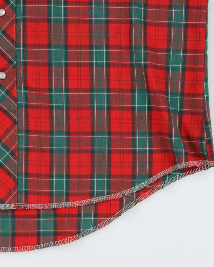 Vintage 90s Wrangler Cowboy Cut Long-Sleeve Western Shirt - L