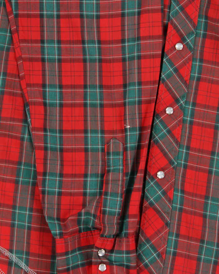 Vintage 90s Wrangler Cowboy Cut Long-Sleeve Western Shirt - L