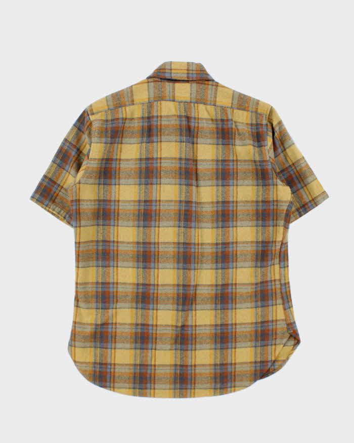 Vintage 1960s Pendleton Wool Flannel Short-Sleeve Shirt - M