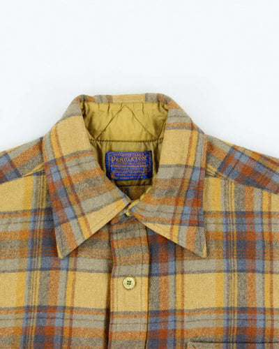 Vintage 1960s Pendleton Wool Flannel Short-Sleeve Shirt - M