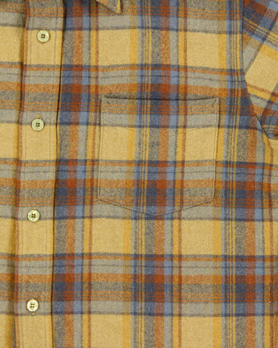 Vintage 1960s Pendleton Wool Flannel Short-Sleeve Shirt - M