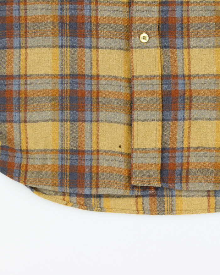 Vintage 1960s Pendleton Wool Flannel Short-Sleeve Shirt - M