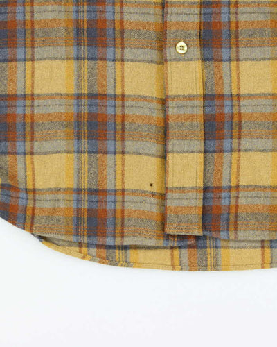 Vintage 1960s Pendleton Wool Flannel Short-Sleeve Shirt - M