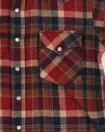 Vintage 1970s Pendleton Wool Flannel Long-Sleeve Shirt - M
