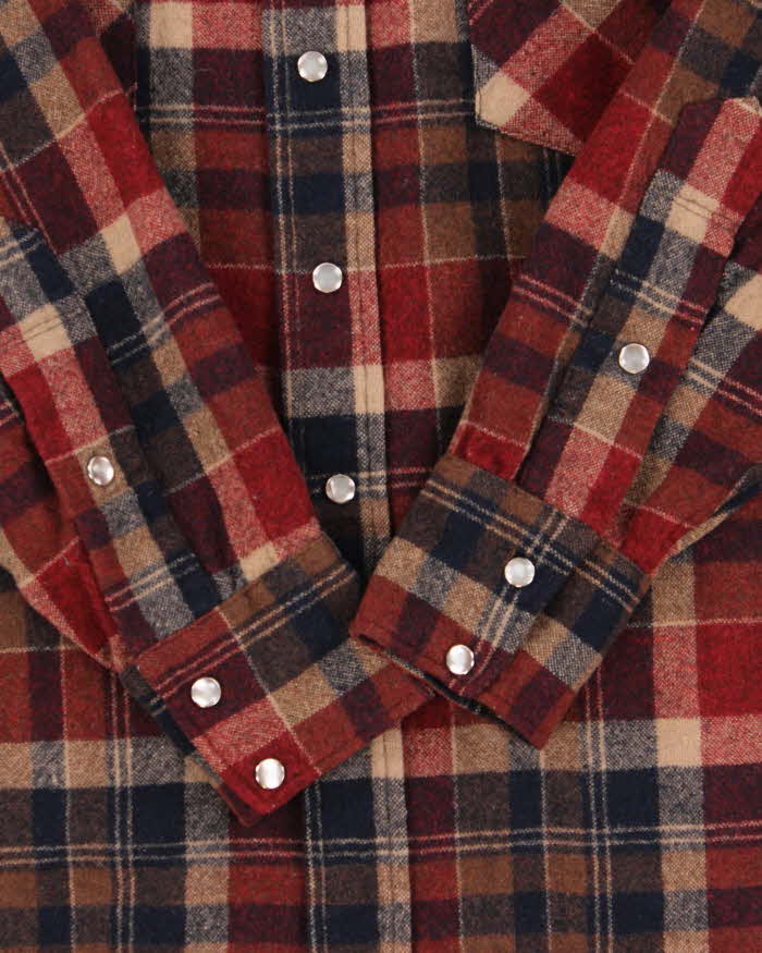 Vintage 1970s Pendleton Wool Flannel Long-Sleeve Shirt - M