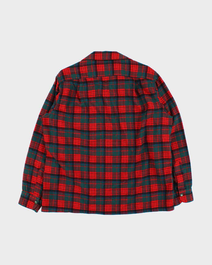 Vintage 1960s Pendleton Wool Flannel Long-Sleeve Over Shirt - L