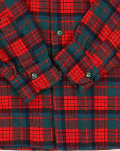 Vintage 1960s Pendleton Wool Flannel Long-Sleeve Over Shirt - L