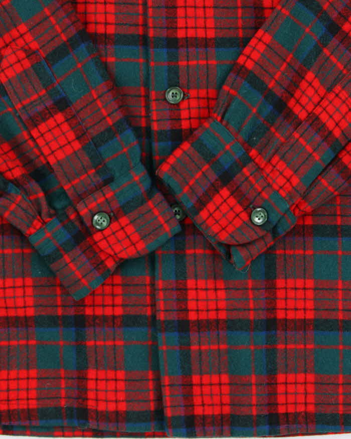 Vintage 1960s Pendleton Wool Flannel Long-Sleeve Over Shirt - L