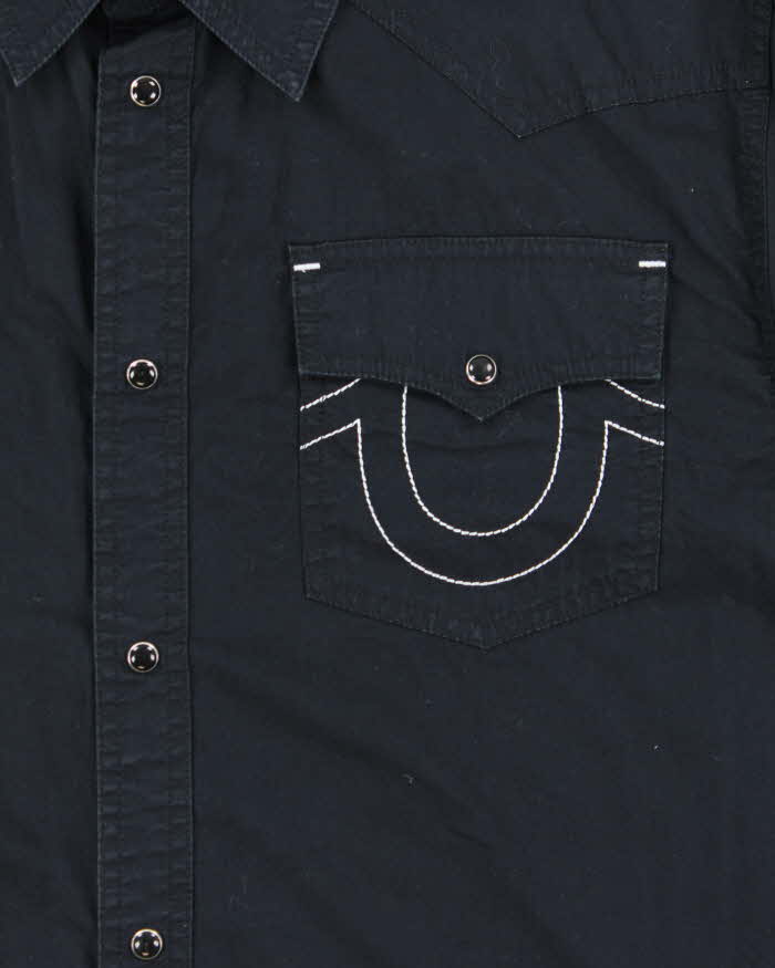 Vintage True Religion Black Long Sleeve Western Shirt - XXL