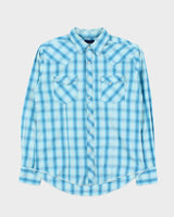 Vintage 1980s Wrangler Long Sleeve Western Shirt - L