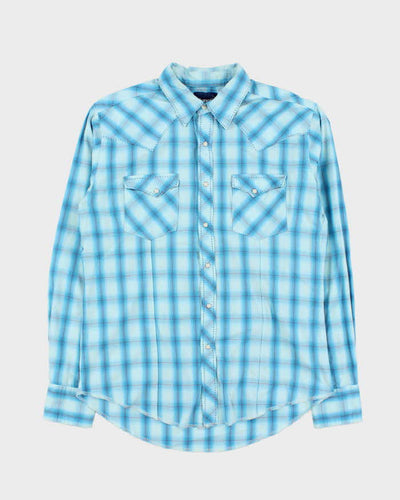 Vintage 1980s Wrangler Long Sleeve Western Shirt - L