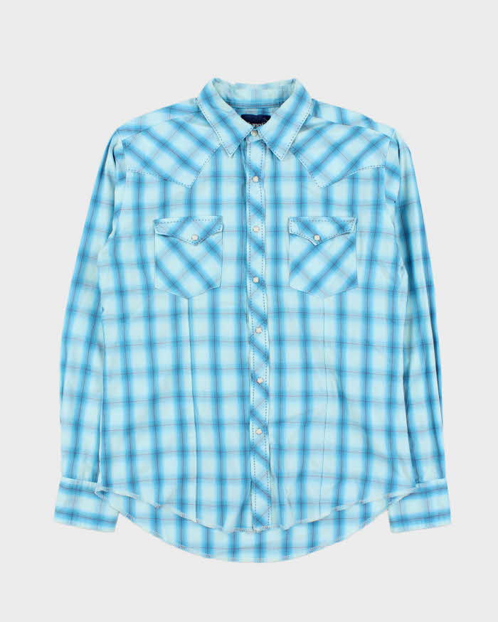 Vintage 1980s Wrangler Long Sleeve Western Shirt - L