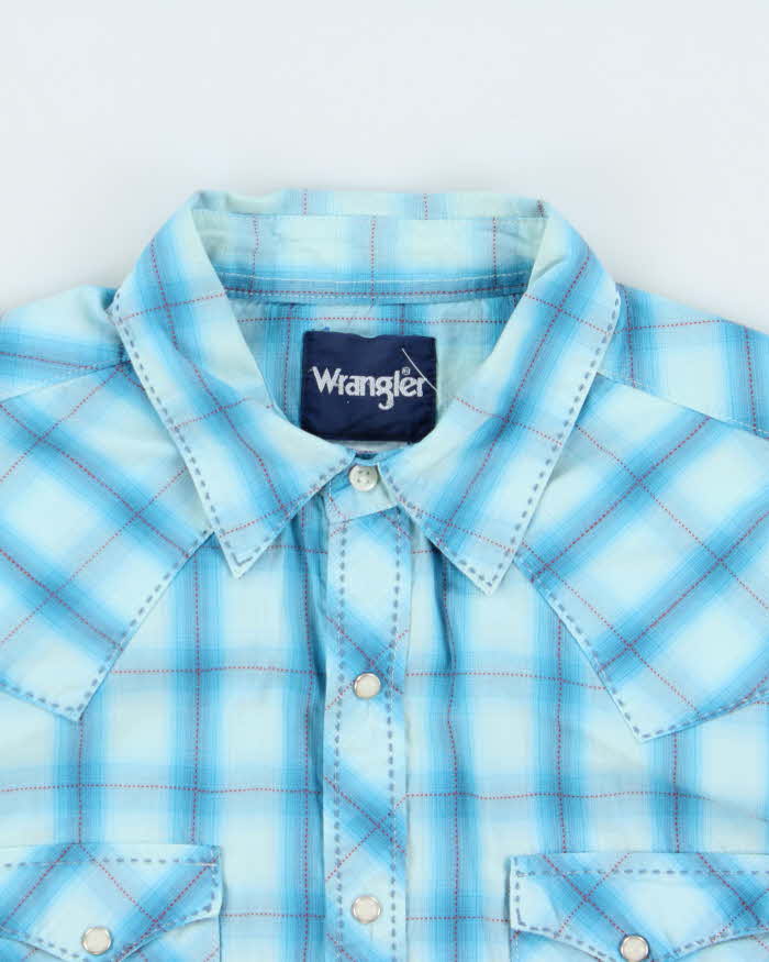 Vintage 1980s Wrangler Long Sleeve Western Shirt - L