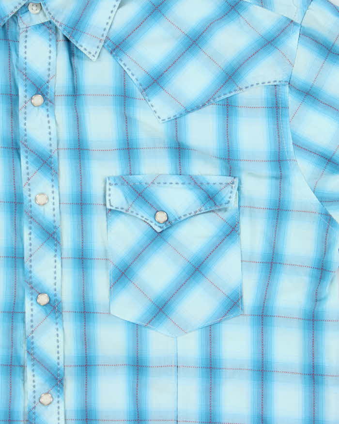 Vintage 1980s Wrangler Long Sleeve Western Shirt - L