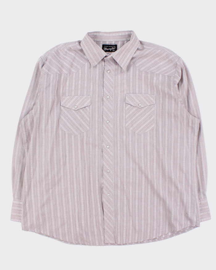 Vintage 1980s Wrangler Long Sleeve Western Shirt - XXL