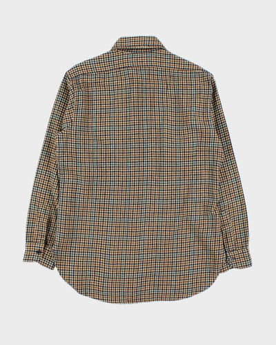 Vintage 1960s Pendleton Check Wool Long Sleeve Flannel Shirt - M