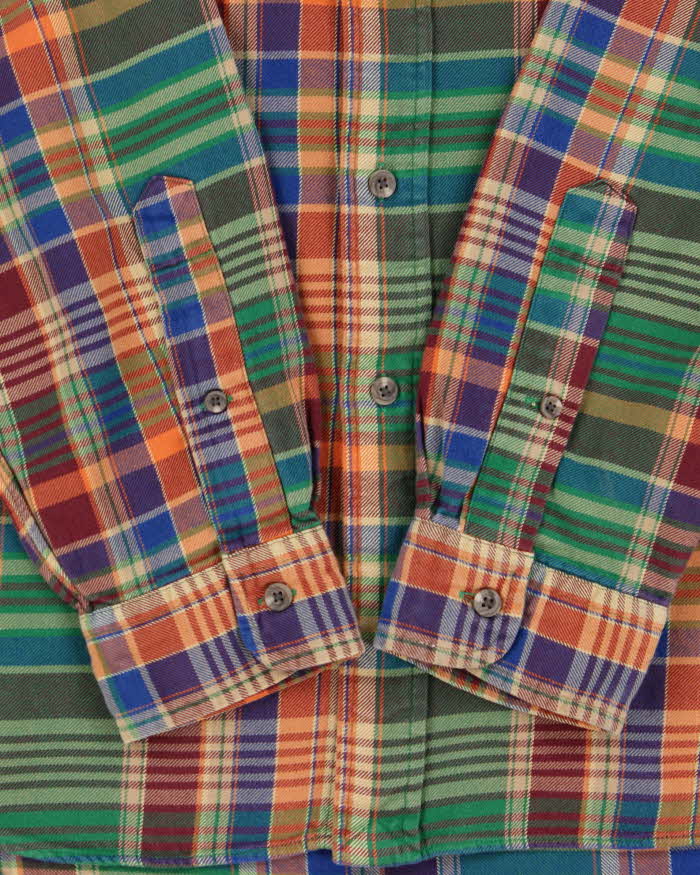 Vintage 1990s Polo Ralph Lauren Check Classic Fit Long Sleeve Shirt - L