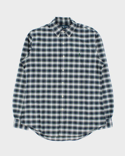 Vintage 1990s Polo Ralph Lauren Tartan Oversized Long Sleeve Shirt - M