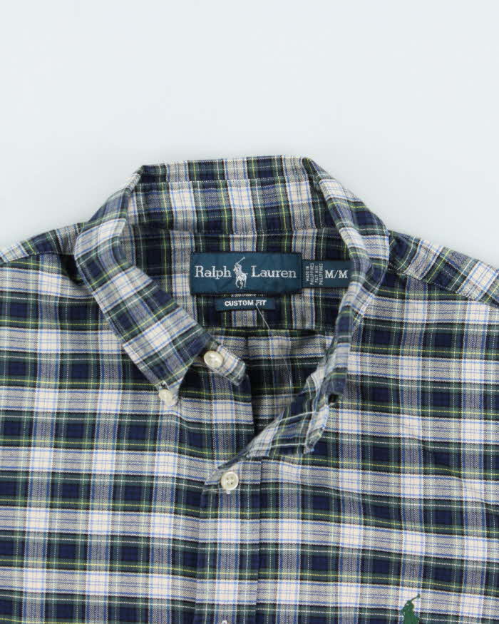 Vintage 1990s Polo Ralph Lauren Tartan Oversized Long Sleeve Shirt - M
