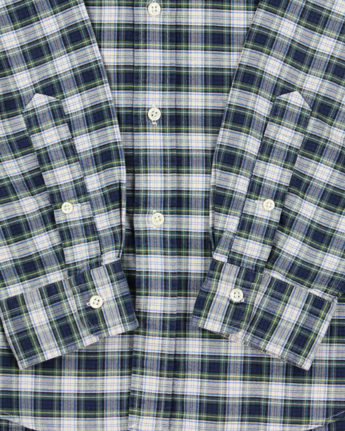 Vintage 1990s Polo Ralph Lauren Tartan Oversized Long Sleeve Shirt - M