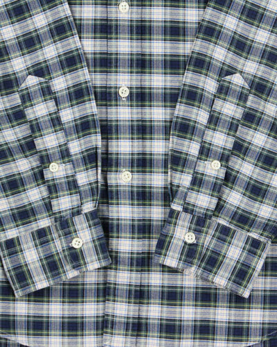 Vintage 1990s Polo Ralph Lauren Tartan Oversized Long Sleeve Shirt - M