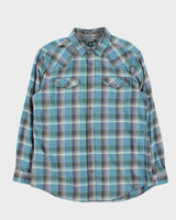 Vintage Eddie Bauer Long Sleeve Western Style Flannel Shirt - L