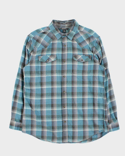 Vintage Eddie Bauer Long Sleeve Western Style Flannel Shirt - L