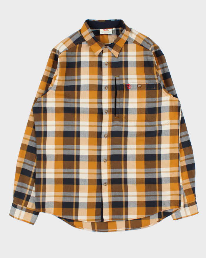 Vintage Fjall Raven Check Flannel Shirt - L