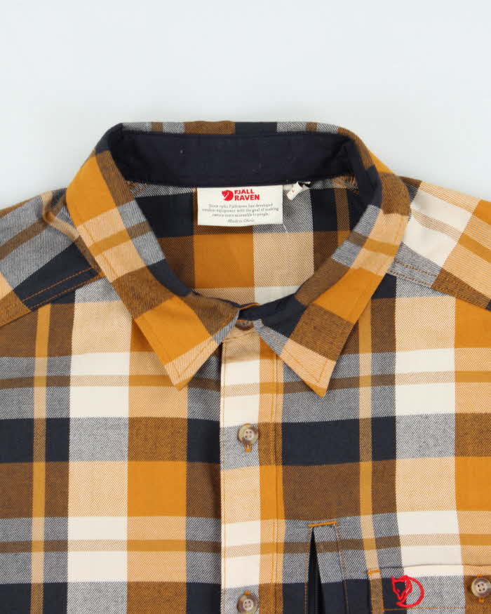 Vintage Fjall Raven Check Flannel Shirt - L