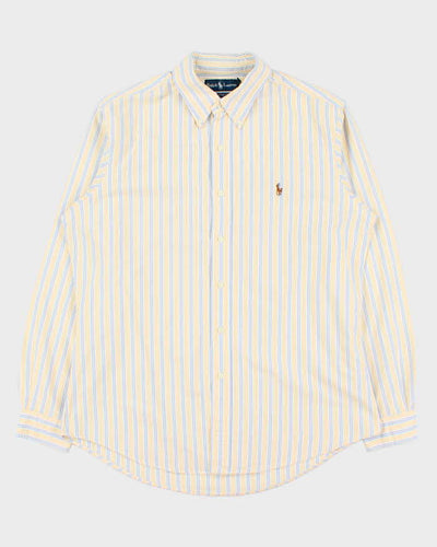 Vintage 1990s Polo Ralph Lauren Striped Custom Fit Shirt - L