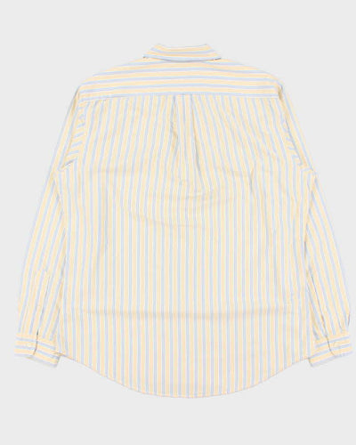 Vintage 1990s Polo Ralph Lauren Striped Custom Fit Shirt - L