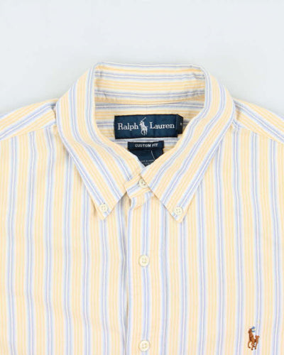 Vintage 1990s Polo Ralph Lauren Striped Custom Fit Shirt - L