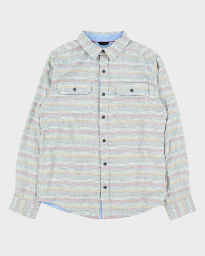 Vintage Marmot Grey Striped Flannel Shirt - M