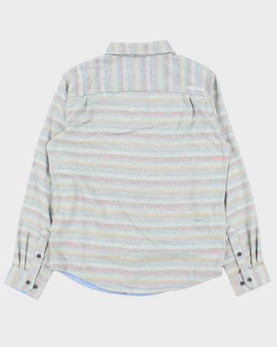 Vintage Marmot Grey Striped Flannel Shirt - M