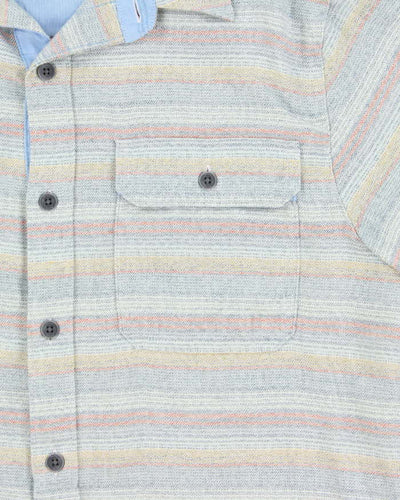 Vintage Marmot Grey Striped Flannel Shirt - M