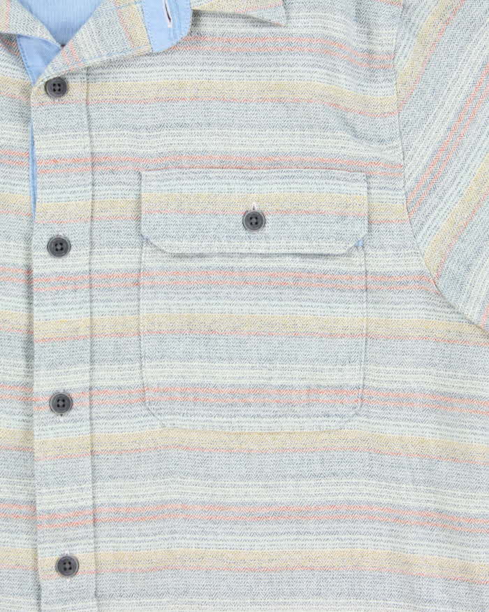 Vintage Marmot Grey Striped Flannel Shirt - M