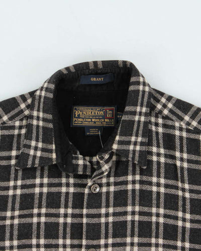 Vintage Pendleton Grant Check Wool Flannel Shirt - S
