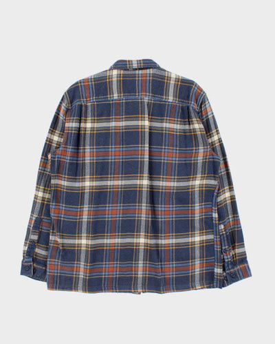 Vintage Patagonia Blue Plaid Flannel Shirt - L