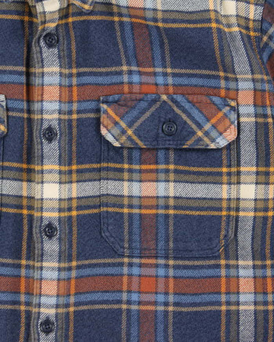 Vintage Patagonia Blue Plaid Flannel Shirt - L