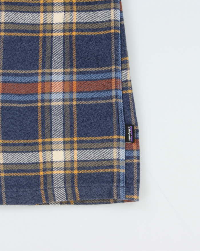 Vintage Patagonia Blue Plaid Flannel Shirt - L